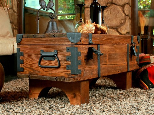 Alter reisetruhe couchtisch - reisetruhe,