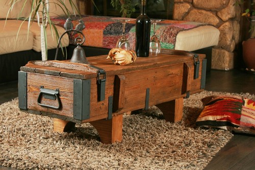 Truhe couchtisch holz massiv - truhe,