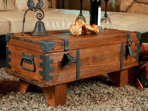 Couchtisch truhe kiste - couchtisch,