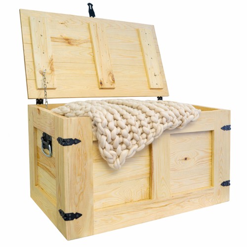 Grosse holztruhe oskar natur - grosse,