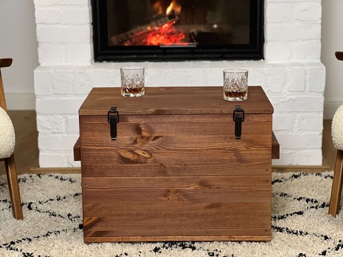 Truhe couchtisch holz massiv - truhe,