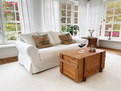 Truhe couchtisch holz - truhe,