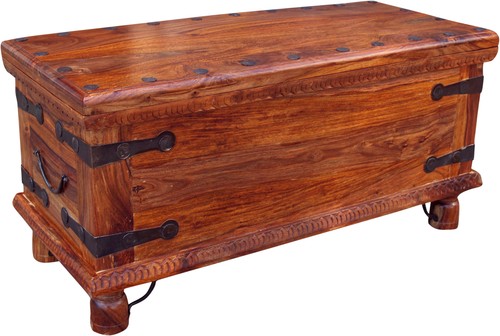 Kolonialstil truhe holztruhe - truhe,