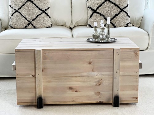 Truhe couchtisch holz - truhe,