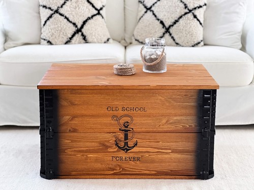 Truhe couchtisch holz massiv - truhe,